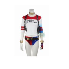 Photo5: Suicide Squad Harley Quinn Cosplay Costume (5)