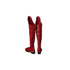 Photo2: Supergirl Kara Danvers Red Boots Cosplay Shoes (2)