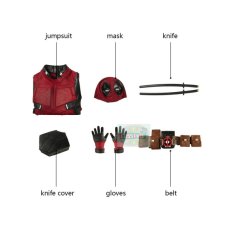 Photo9: Deadpool Wade Winston Wilson Suit Cosplay Costume 1 (9)