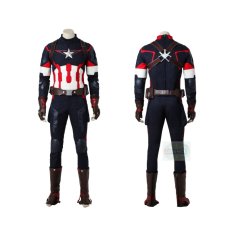 Photo1: Avengers Age Of Ultron Captain America Costume Deluxe Cosplay (1)