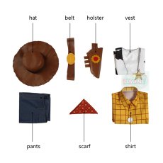 Photo11: Disney Pixar Toy Story Woody Cosplay Costume (11)