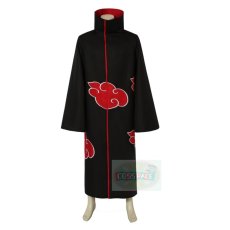 Photo1: Naruto Akatsuki Itachi Uchiha Cosplay Costume - Only Coat (1)