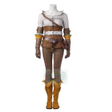 Photo1: The Witcher 3 Wild Hunt Cirilla Cosplay Costume (1)