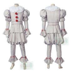 Photo2: Pennywise 2019 It: Chapter Two The Clown Creepy Clown Outfit Cosplay Costume (2)