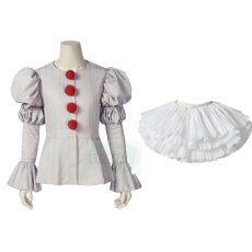 Photo6: Pennywise 2019 It: Chapter Two The Clown Creepy Clown Outfit Cosplay Costume (6)