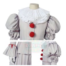 Photo4: Pennywise 2019 It: Chapter Two The Clown Creepy Clown Outfit Cosplay Costume (4)