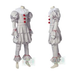 Photo3: Pennywise 2019 It: Chapter Two The Clown Creepy Clown Outfit Cosplay Costume (3)