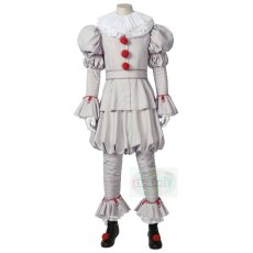 Photo1: Pennywise 2019 It: Chapter Two The Clown Creepy Clown Outfit Cosplay Costume (1)