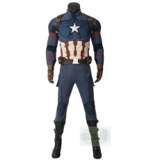 Photo1: Avengers 4: Endgame Steve Rogers Captain America Cosplay Costume (1)