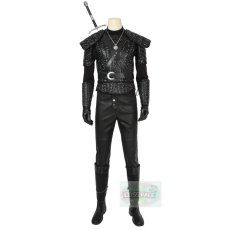 Photo1: The Witcher Netflix Geralt Of Rivia Cosplay Costume (1)