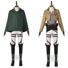 Photo1: Attack On Titan Cosplay Stationed Corps Costume (1)