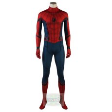 Photo1: Marvel 2017 Spiderman Spider-Man:Homecoming Spider Man Peter Benjamin Parker Cosplay Costume  (1)