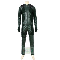 Photo4: Arrow Season 8 Oliver Queen Green Arrow Cosplay Costume (4)