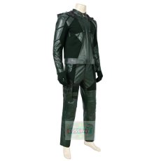 Photo5: Arrow Season 8 Oliver Queen Green Arrow Cosplay Costume (5)