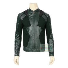 Photo7: Arrow Season 8 Oliver Queen Green Arrow Cosplay Costume (7)