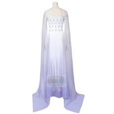 Photo4: Frozen 2 Elsa Cosplay Dress White Dress (4)