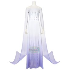 Photo1: Frozen 2 Elsa Cosplay Dress White Dress (1)