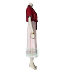 Photo2: Final Fantasy VII Remake FF7 Aerith Gainsborough Cosplay Costume (2)