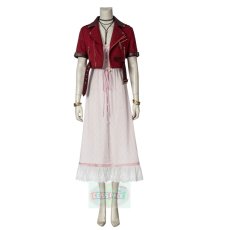 Photo1: Final Fantasy VII Remake FF7 Aerith Gainsborough Cosplay Costume (1)