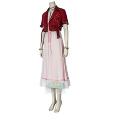 Photo3: Final Fantasy VII Remake FF7 Aerith Gainsborough Cosplay Costume (3)