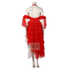 Photo4: The Suicide Squad 2 Harley Quinn Red Dress Cosplay Costumes (4)