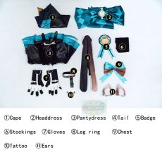 Photo16: Genshin Impact Lynette Cosplay Costume (16)