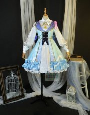 Photo1: Genshin Impact Kamisato Ayaka Springbloom Missive Premium Edition Cosplay Costume (1)