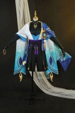 Photo1: Genshin Impact Scaramouche The Wanderer Cosplay Costume (1)