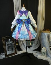 Photo2: Genshin Impact Kamisato Ayaka Springbloom Missive Premium Edition Cosplay Costume (2)