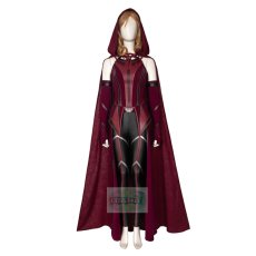 Photo2: 2021 WandaVision New Scarlet Witch Cosplay Suit Wanda Maximoff Cosplay Costume (2)