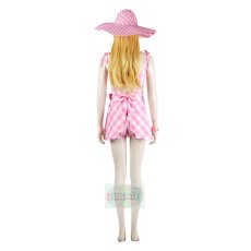 Photo3: 2023 Movie Doll Costumes Margot Robbie Cosplay Suit Barbie Pink Dress (3)