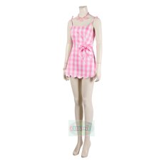 Photo4: 2023 Movie Doll Costumes Margot Robbie Cosplay Suit Barbie Pink Dress (4)