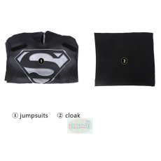 Photo12: Crisis On Infinite Earths Superman Clark Kent 4D Cosplay Jumpsuit (12)