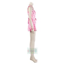 Photo2: 2023 Movie Doll Costumes Margot Robbie Cosplay Suit Barbie Pink Dress (2)