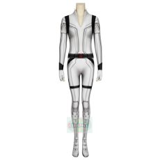 Photo1: Black Widow 2020 Natasha Romanoff White Cosplay Jumpsuit (1)