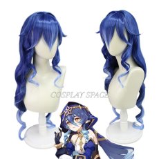 Photo1: Game Genshin Impact Layla Cosplay Wig (1)