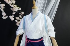 Photo4: Genshin Impact Kamisato Ayaka Tsubaki in Thawing Snow Kimono Cosplay Costume (4)