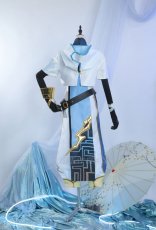 Photo3: Genshin Impact Chongyun Cosplay Costume  (3)