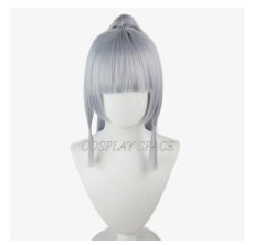 Photo2:  Genshin Impact Kamisato Ayaka Cosplay Wig (2)