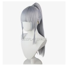 Photo3:  Genshin Impact Kamisato Ayaka Cosplay Wig (3)