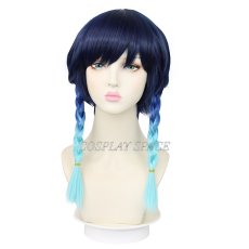 Photo1: Genshin Impact Wenti Cosplay Wig (1)