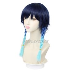 Photo2: Genshin Impact Wenti Cosplay Wig (2)