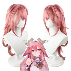 Photo1: Genshin Impact Yae Miko Guuji Cosplay Wig (1)