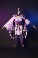 Photo1: Genshin Impact Raiden Shogun Cosplay Costume (1)