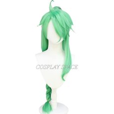 Photo2: Genshin Impact Baizhu Cosplay Wig (2)