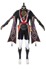 Photo1: Genshin Impact Scaramouche Cosplay Costume (1)