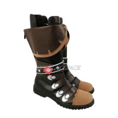 Photo2: Genshin Impact Diluc Cosplay boots (2)