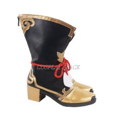 Photo2: Genshin Impact Xiangling Cosplay boots (2)