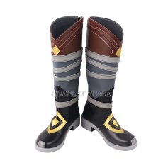 Photo1: Genshin Impact Razor Cosplay boots  (1)