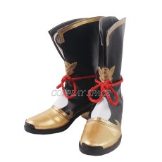 Photo1: Genshin Impact Xiangling Cosplay boots (1)